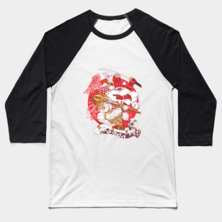 Tengu and Anoman Baseball T-Shirt